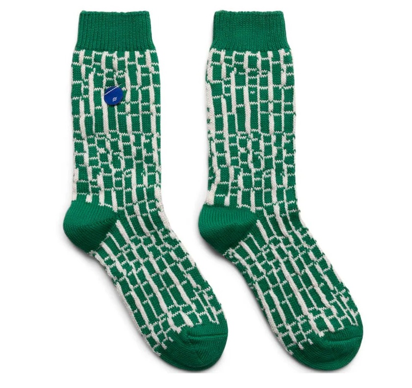 Носки Ader Error Split, зеленый уличные модные хлопковые носки ader crew классические спортивные носки в корейском стиле для мужчин и женщин с логотипом kr error