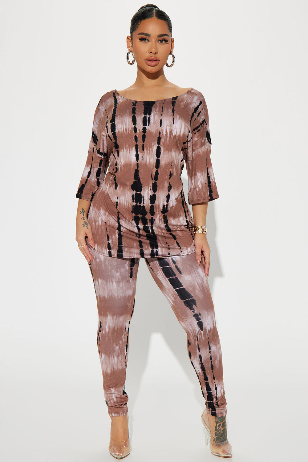

Леггинсы Fashion Nova TP4309, коричневый