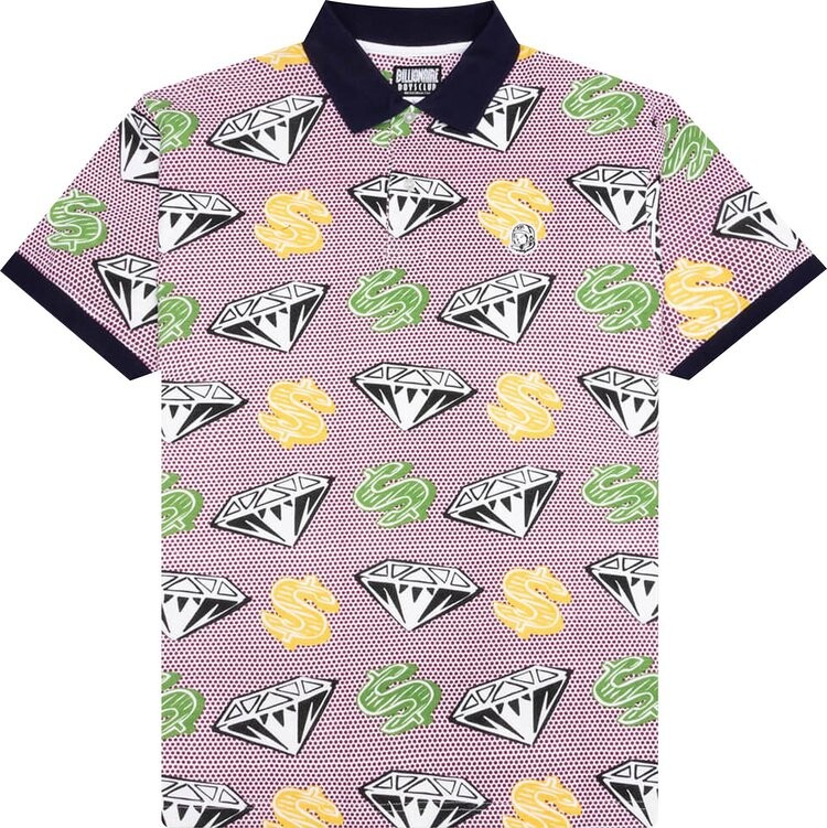 

Рубашка Billionaire Boys Club Spotted Polo Shirt 'Pink/White', розовый