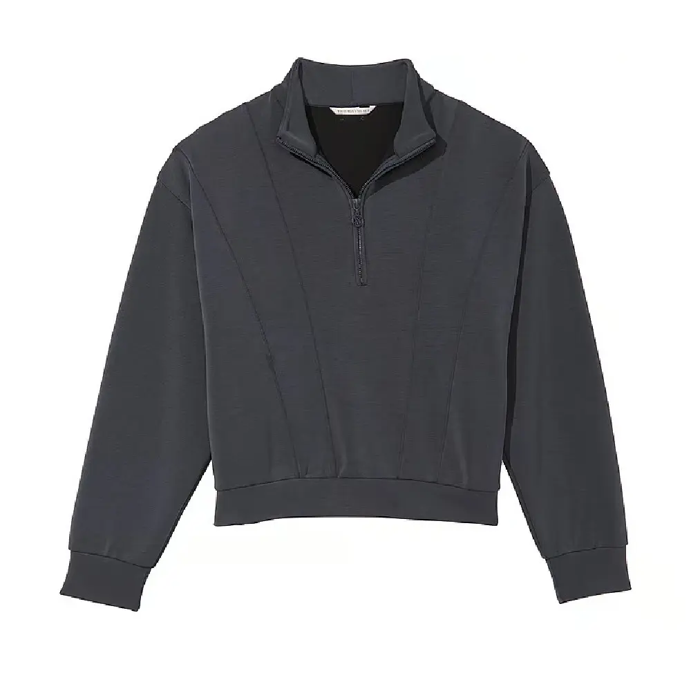 

Свитшот Victoria's Secret Sandwash Half-Zip, черный