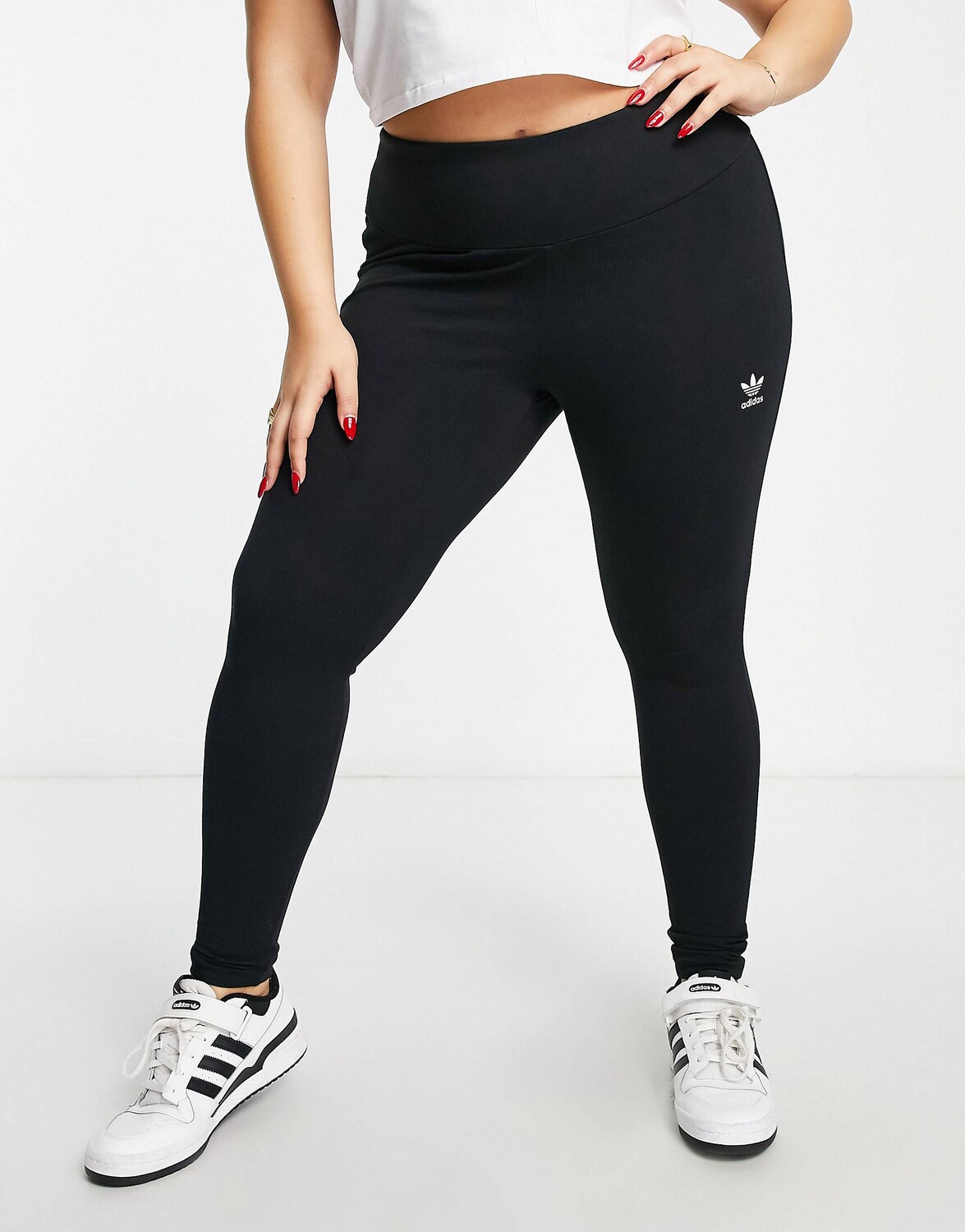 

Черные леггинсы adidas Originals Plus adicolor, Черный