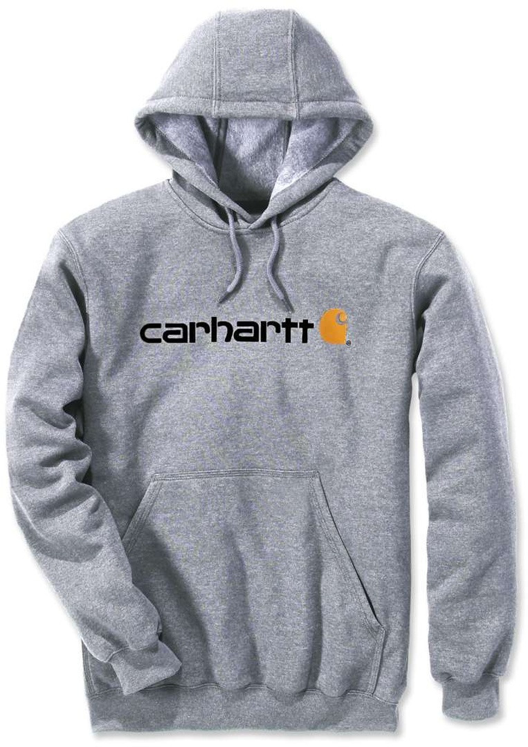 Толстовка Carhartt Signature Logo Midweight, светло-серый толстовка carhartt signature logo midweight черный