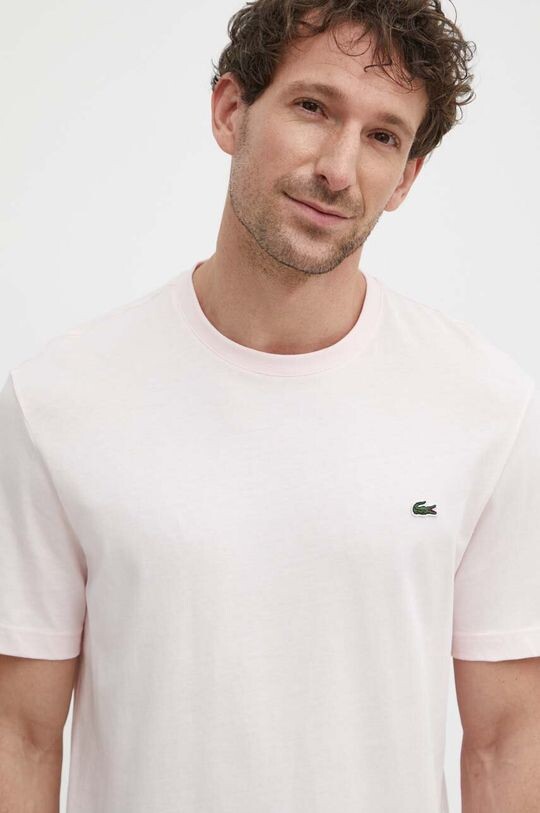 

Хлопковая футболка Lacoste, фиолетовый