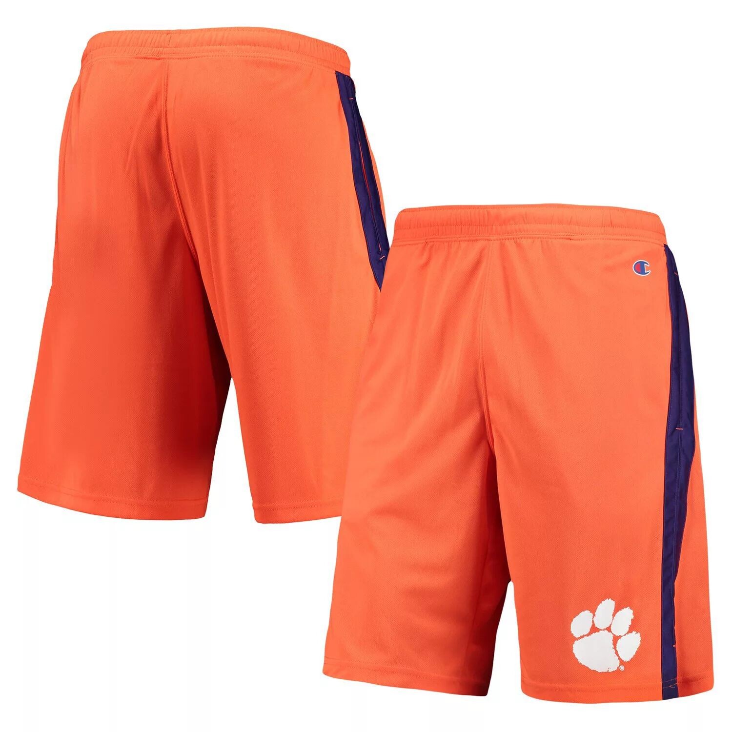 

Мужские шорты Champion Orange Clemson Tigers с полосками по бокам