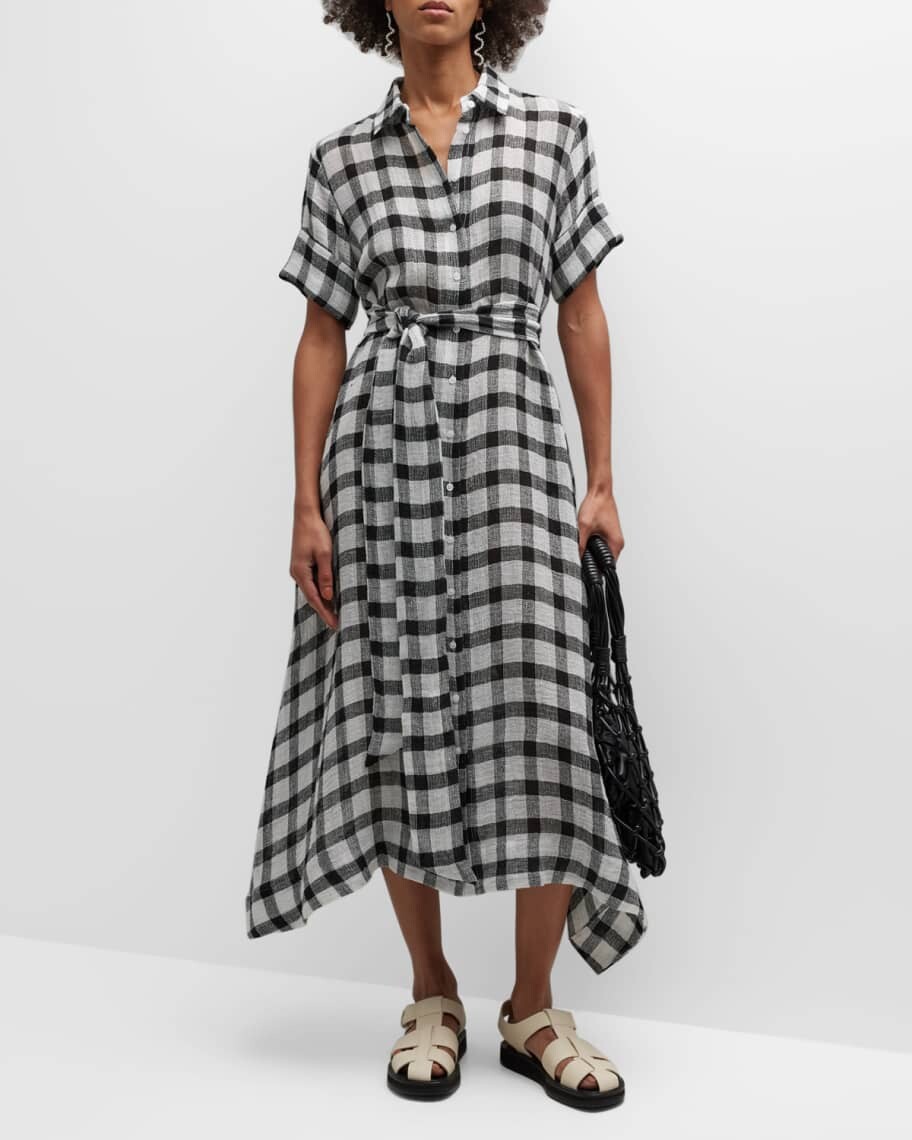

Классическое платье-рубашка Gingham Gauze Lisa Marie Fernandez