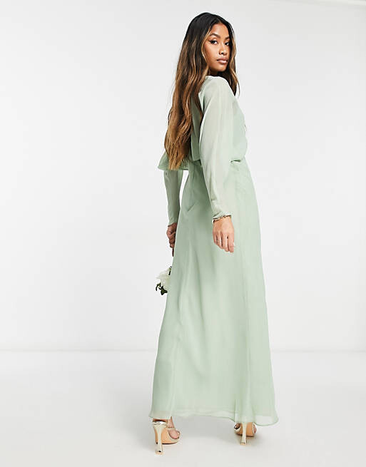 

Мягкое платье макси с крыльями летучей мыши ASOS DESIGN Bridesmaid