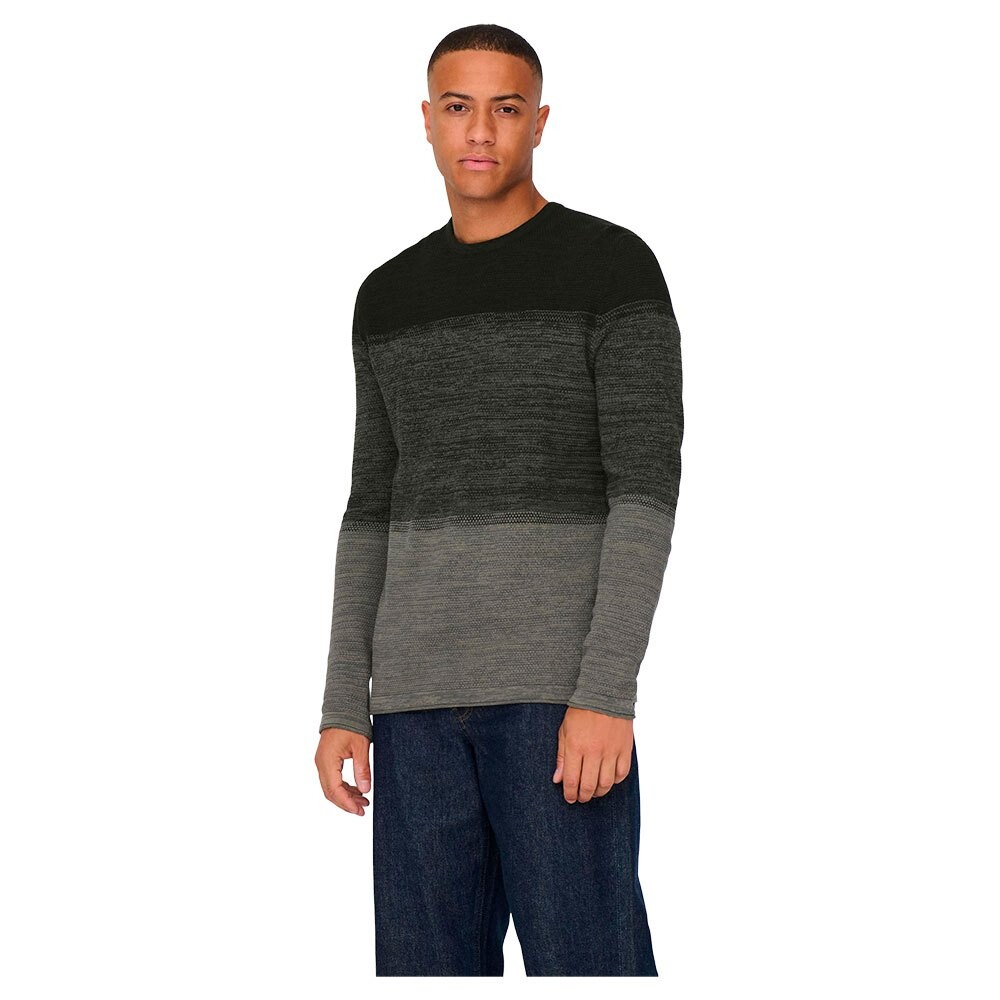 

Свитер Only & Sons Panter Life 12 Struc, зеленый