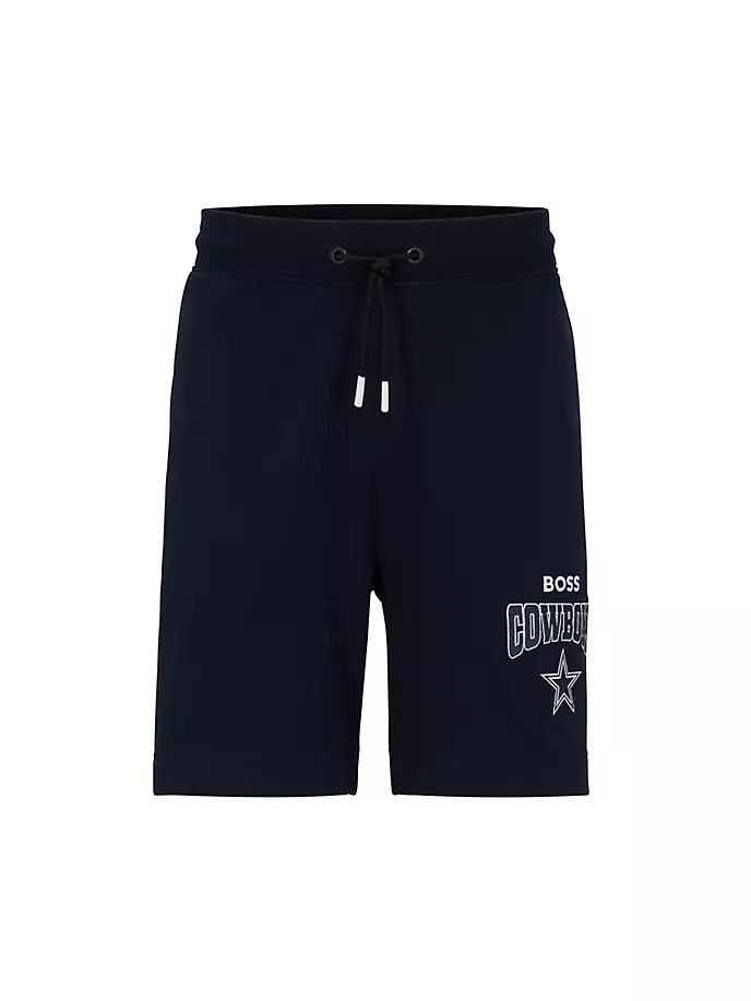 

Хлопковые махровые шорты BOSS x NFL Boss, черный