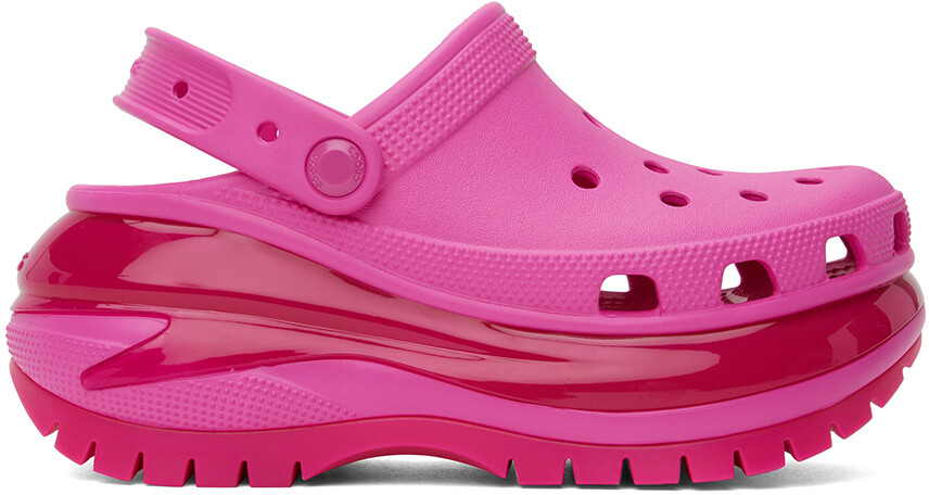 

Розовые сабо Mega Crush Crocs