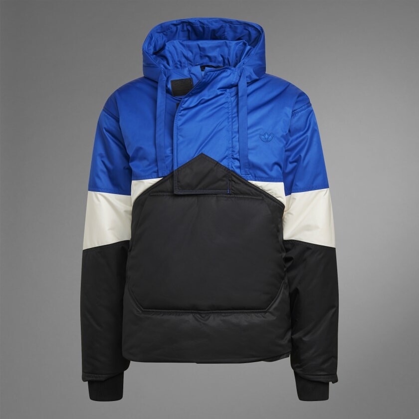 Куртка adidas Blue Version CLRDO Puffer, черный/синий/белый