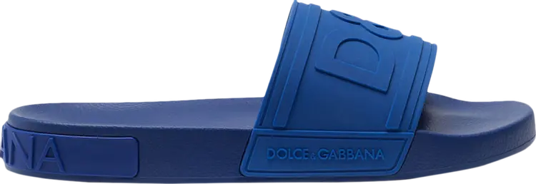 

Сандалии Dolce & Gabbana Rubber Beachwear Slides DG Logo - Blue, синий