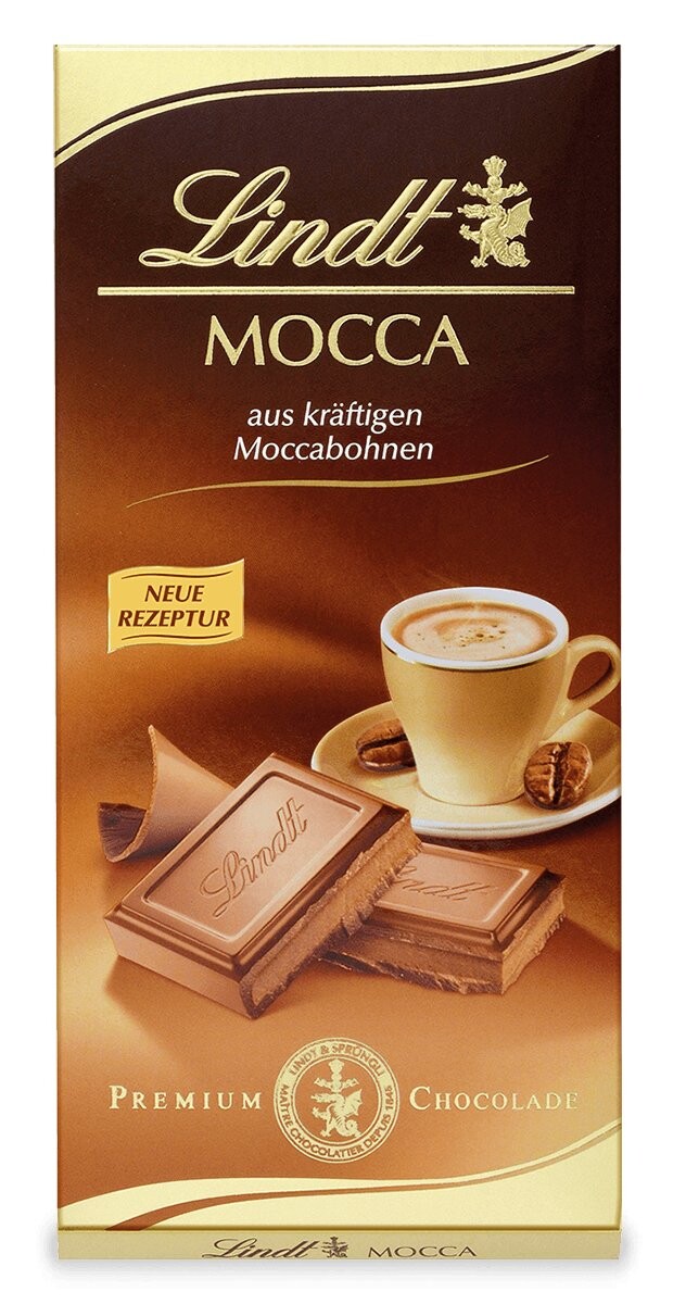 

Молочный шоколад Lindt Mocca, мокко и пралине с кремом, 100г