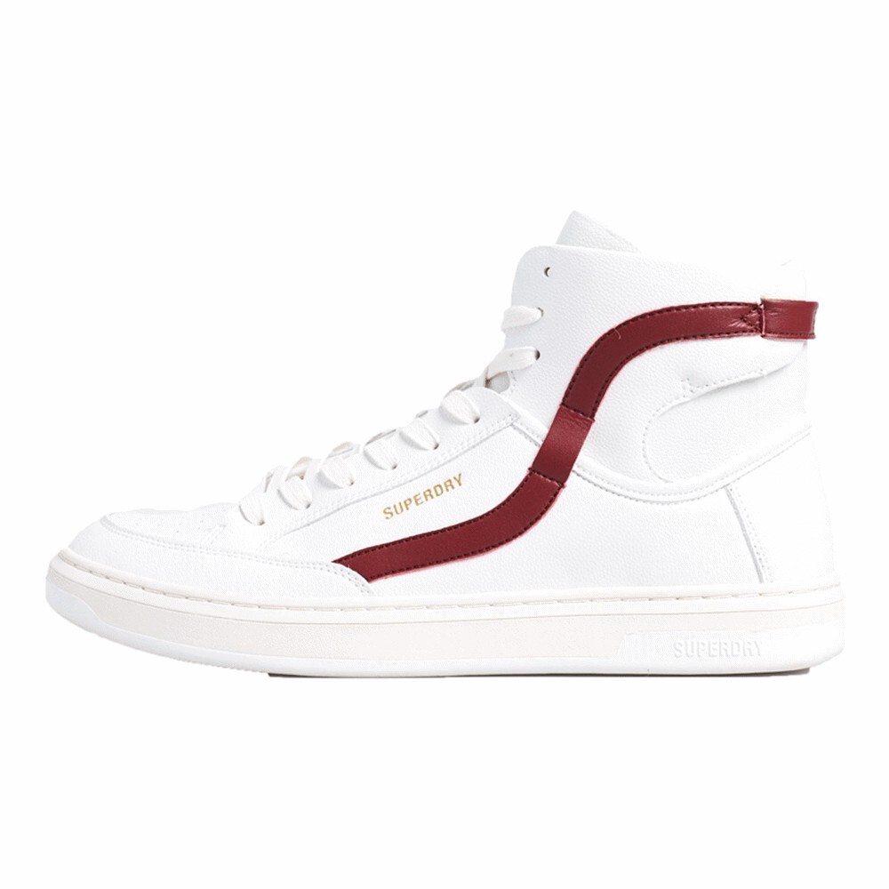 

Кроссовки Superdry Basket Lux, white/oxblood