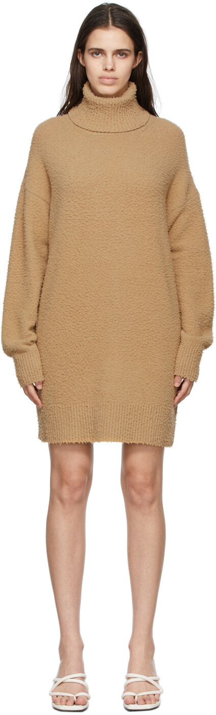 

Светло-коричневое шерстяное платье Unghia Sportmax, Коричневый