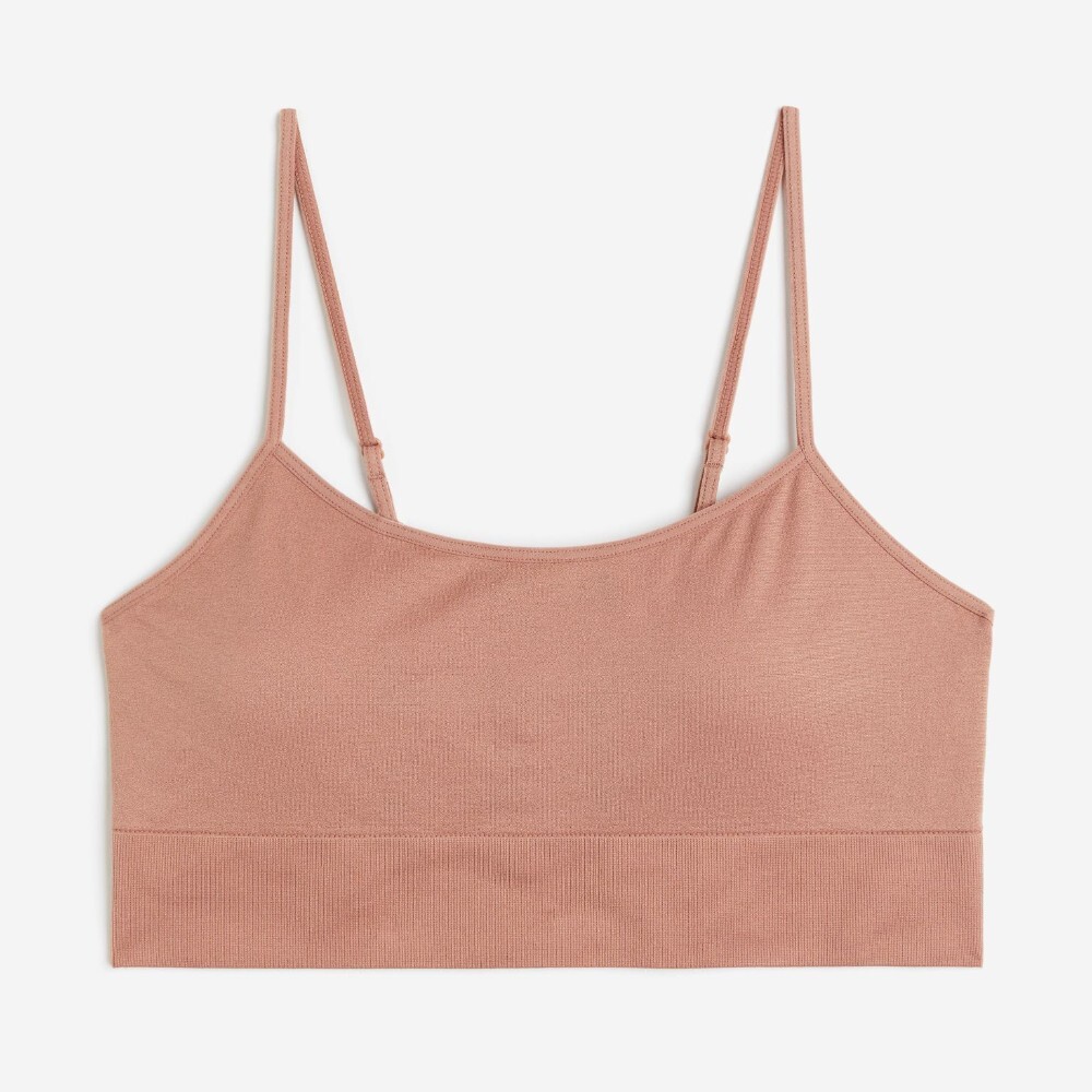 

Бюстгальтер без косточек H&M Seamless, розовый