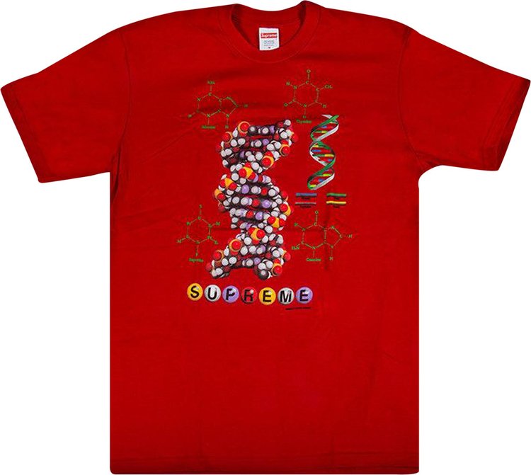 Футболка Supreme DNA Tee 'Red', красный футболка supreme knowledge tee red красный