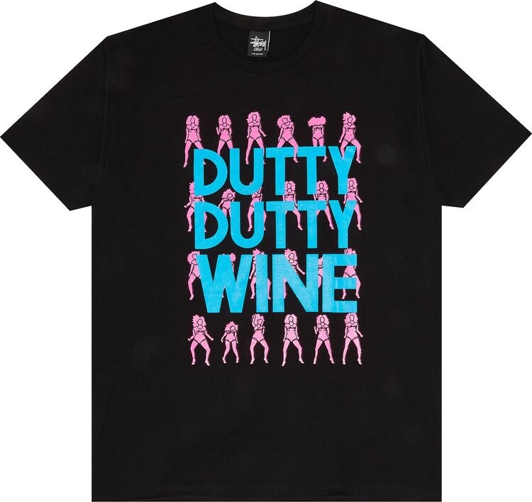 

Футболка Stussy Dutty Dutty Tee 'Black', черный