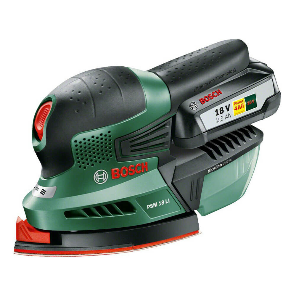 

Аккумуляторная мультишлифмашина Bosch PSM 18 Li, 22000 об/мин