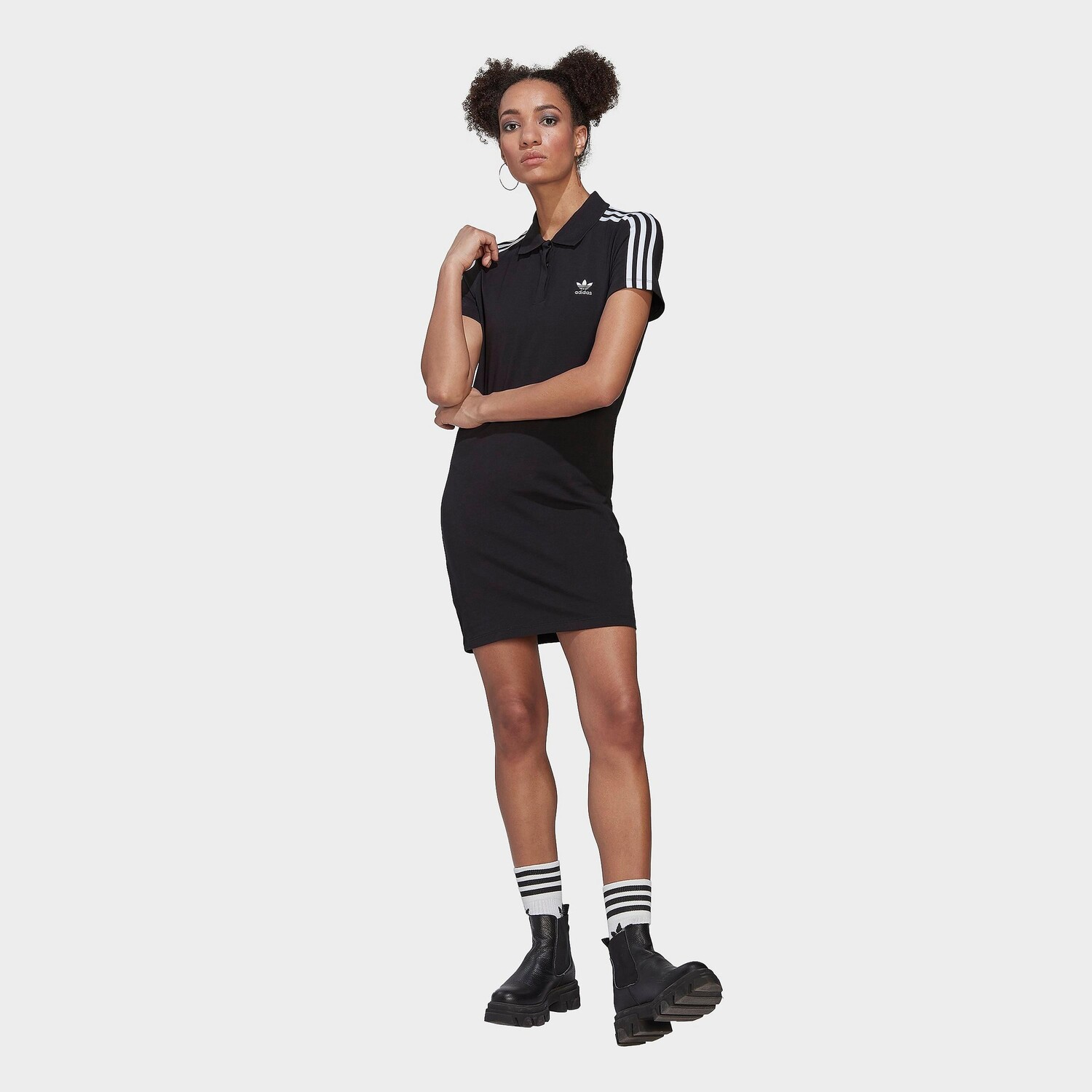 

Женское платье-футболка Adidas Originals Adicolor Classics Polo, черный