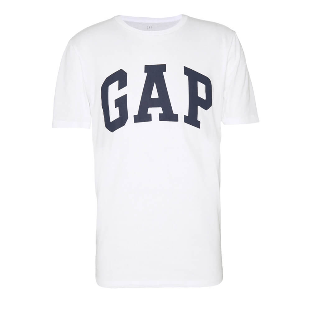 Футболка Gap Logo, белый футболка с лого сер женская