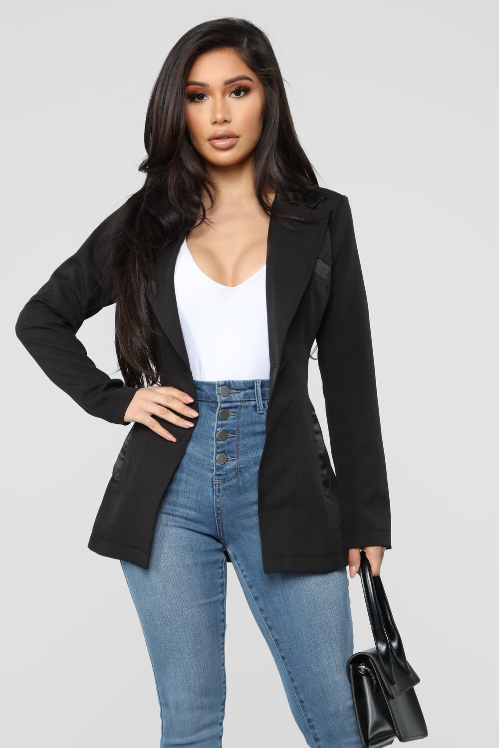 

Блейзер Fashion Nova PG2627E, черный