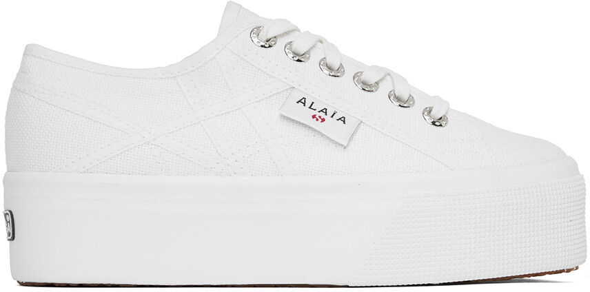 

Белые кроссовки на платформе Superga Edition ALAÏA