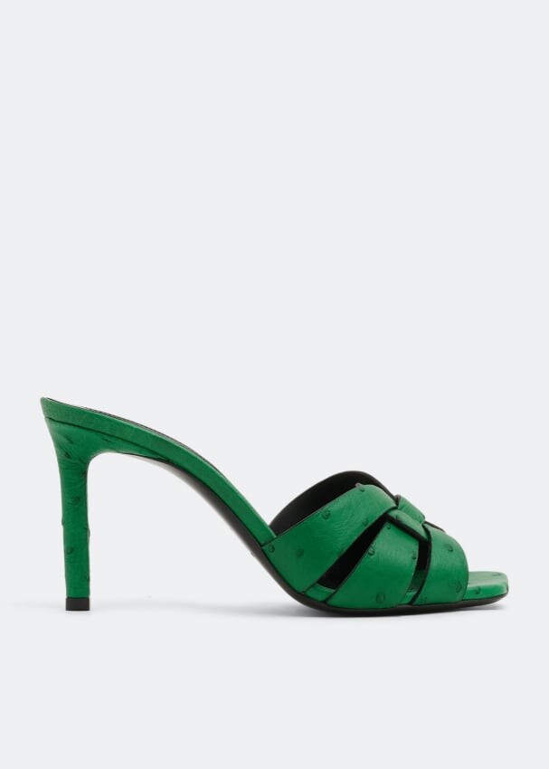 

Мюли SAINT LAURENT Tribute mules , зеленый