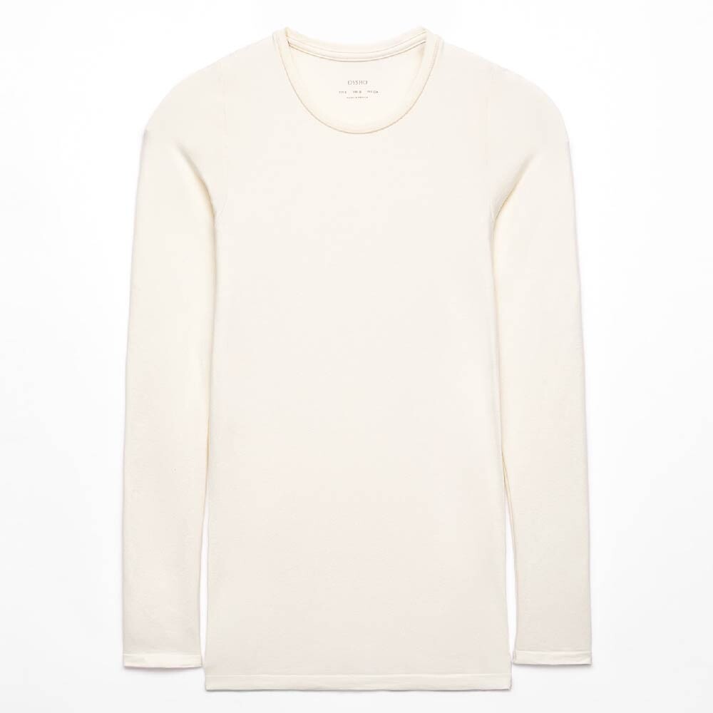 

Лонгслив Oysho Seamless long-sleeved, светло-бежевый