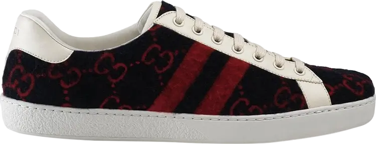 

Кроссовки Gucci Ace GG Wool Black Red, черный