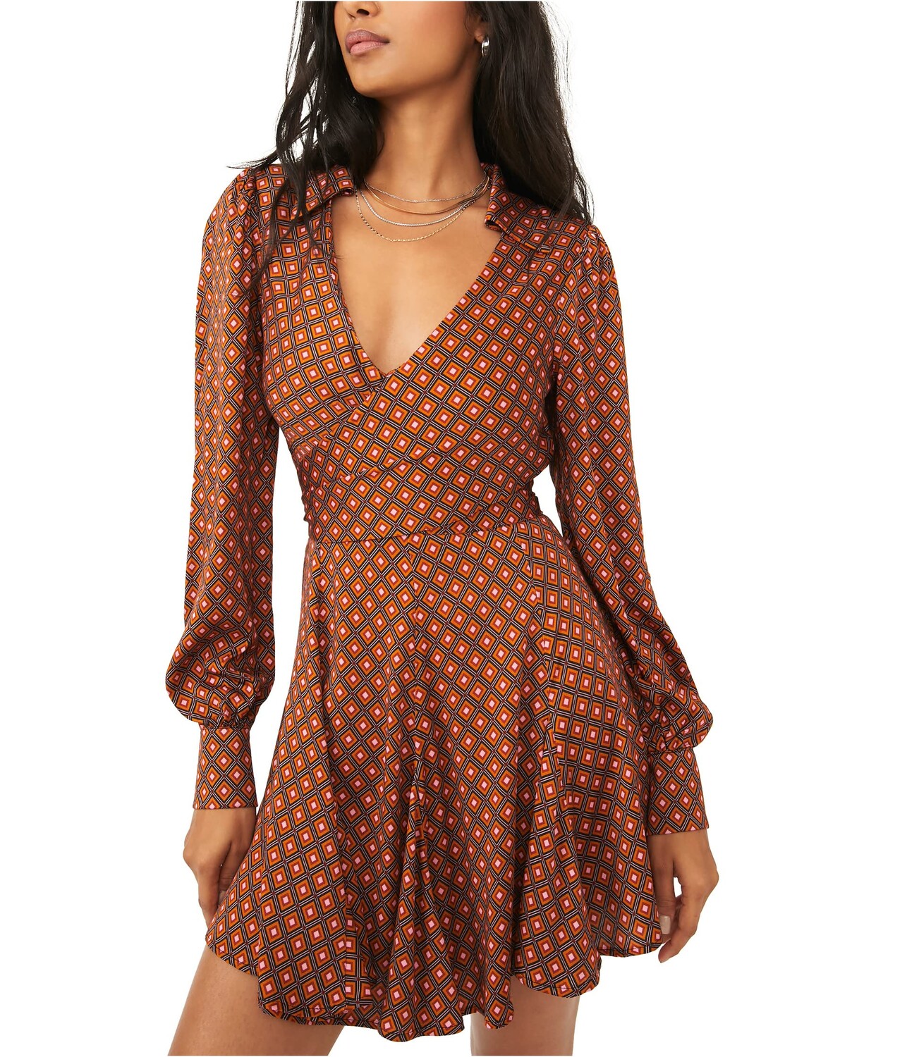 

Платье Free People, It Takes Two Long Sleeve Mini Dress