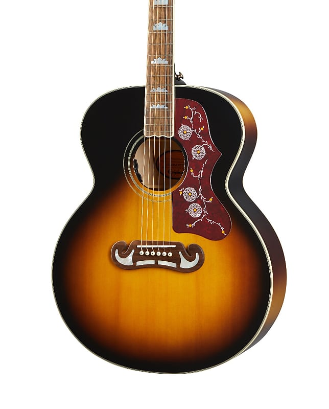 Epiphone вдохновлен акустической гитарой Gibson J-200, окрашенной в цвет Aged Vintage Sunburst Gloss IGMTJ200AVSGH1
