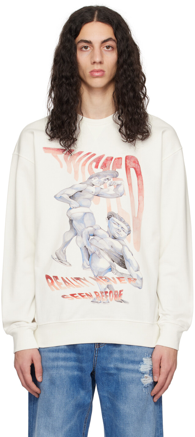 

Толстовка Off-White с принтом JW Anderson, Синий