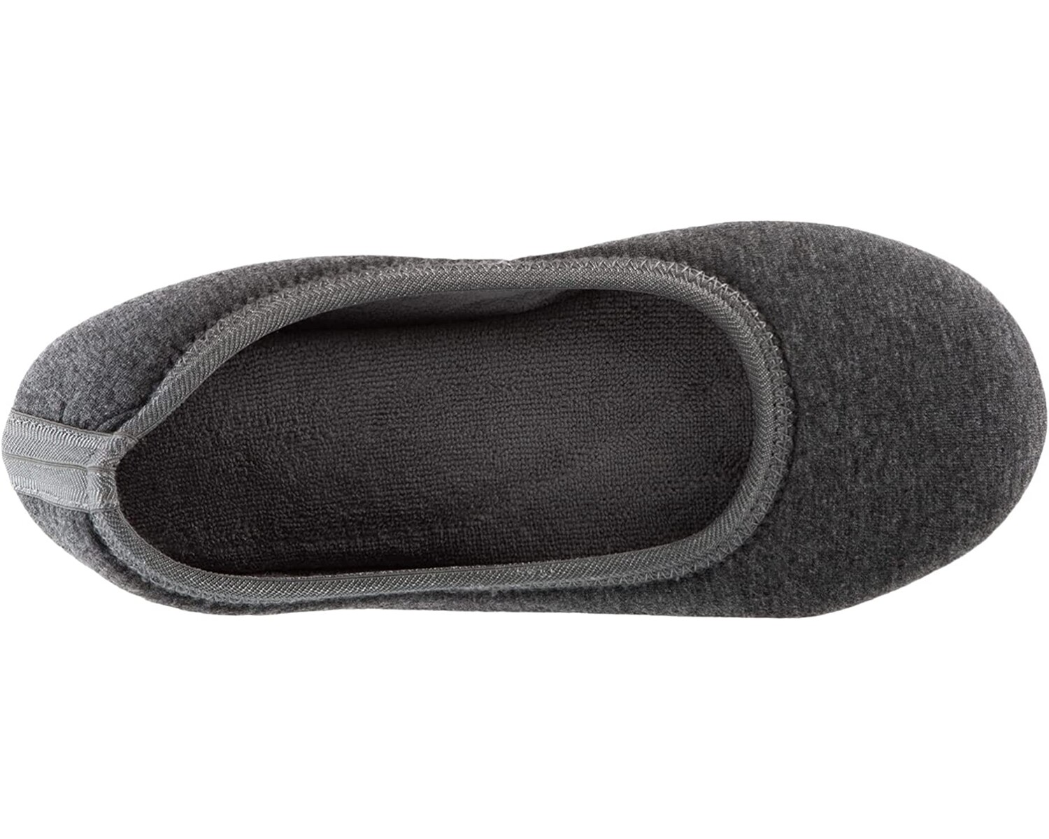 

Слипперы Women's Stretch Velour Victoria Ballerina House Slipper with all Around Memory Foam Comfort Isotoner, серый