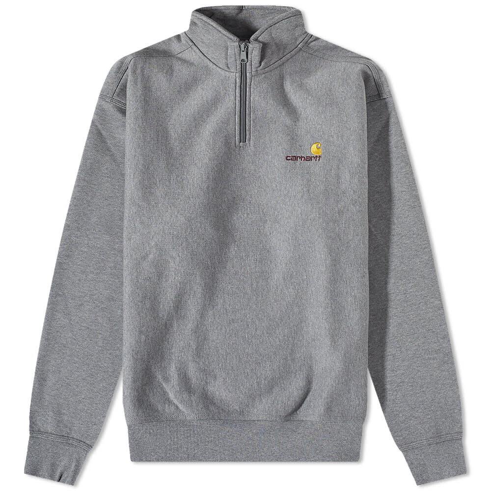 

Толстовка Carhartt WIP Half Zip American Script Sweat, Серый