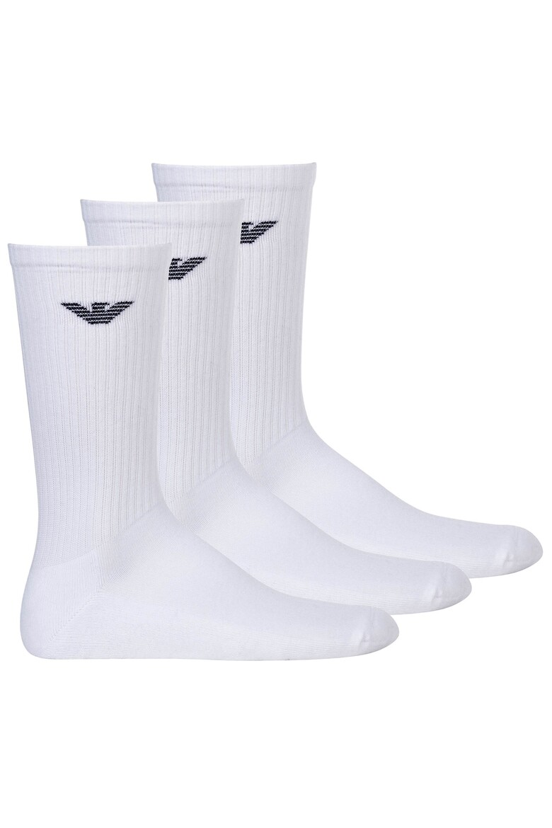 

Длинные носки, 3 пары Emporio Armani, белый