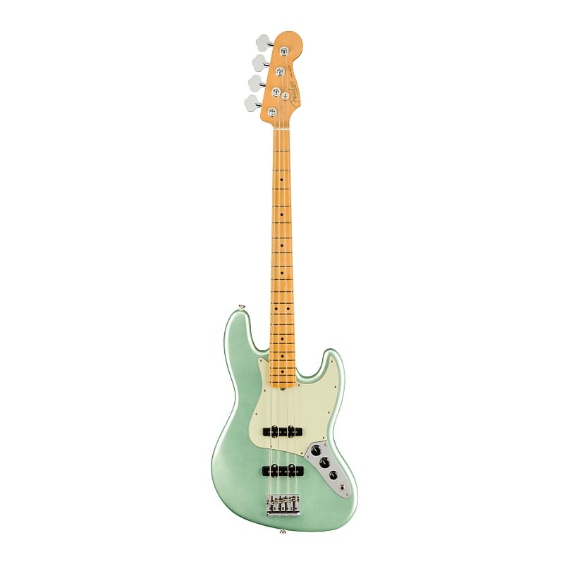 Fender American Professional II 4-String Jazz Bass (для правой руки, кленовый гриф, цвет Mystic Surf Green) Fender American Professional II 4-String Jazz Bass (Mystic Surf Green)