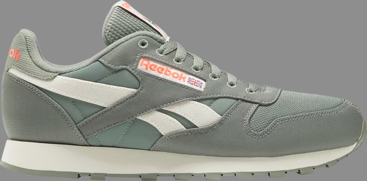 Кроссовки classic leather 'harmony green' Reebok, зеленый - фото