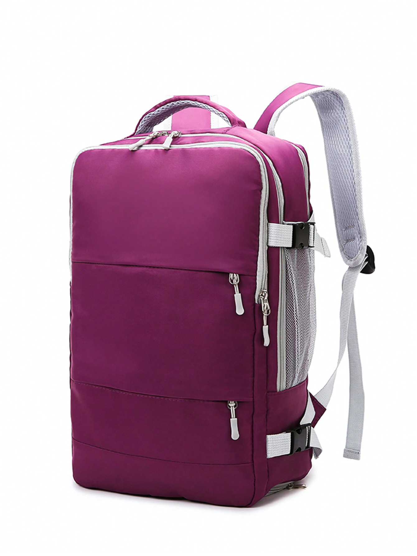 Легкий дорожный рюкзак с отделением для обуви и портом для зарядки — пригородная сумка большой емкости для модных и удобных путешествий Розовый повседневный рюкзак для ноутбука, красный фиолетовый сумка дорожная 24х30х48 см фиолетовый