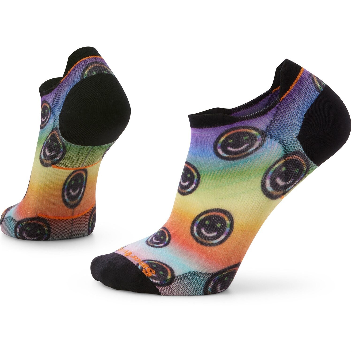

Носки до щиколотки Smartwool Run Zero Cushion Pride со смайликом, мультиколор