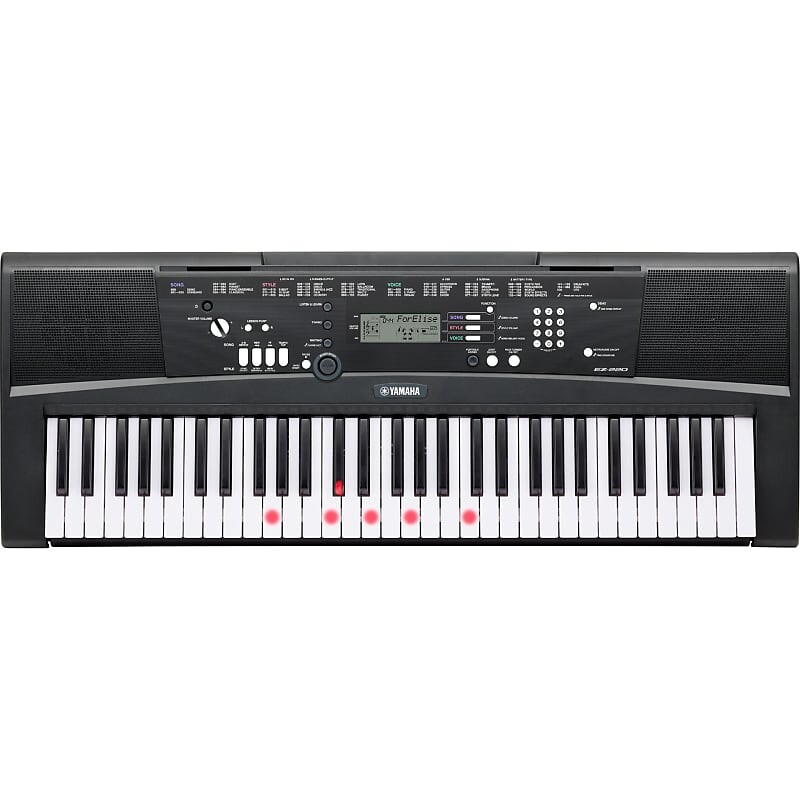 

Yamaha EZ-220 61-клавишная портативная клавиатура с подсветкой и адаптером EZ220AD
