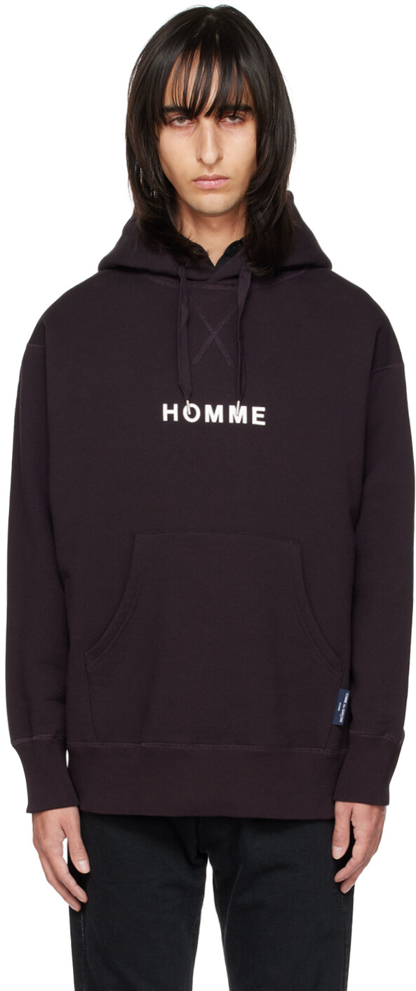 

Черный худи с принтом Comme des Garçons Homme