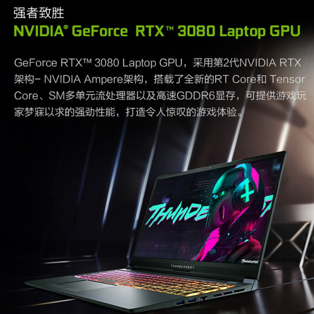 

Ноутбук игровой ThundeRobot 911 2023 P1 15,6" i7-10870 RTX3080 32G 2T, черный