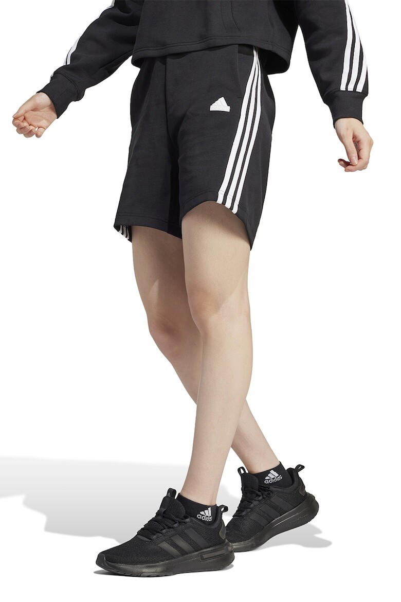 

Хлопковые шорты с логотипом Adidas Sportswear, черный