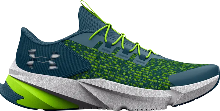 

Кроссовки Under Armour Scramjet 5 AL PS Static Blue Lime Surge, синий