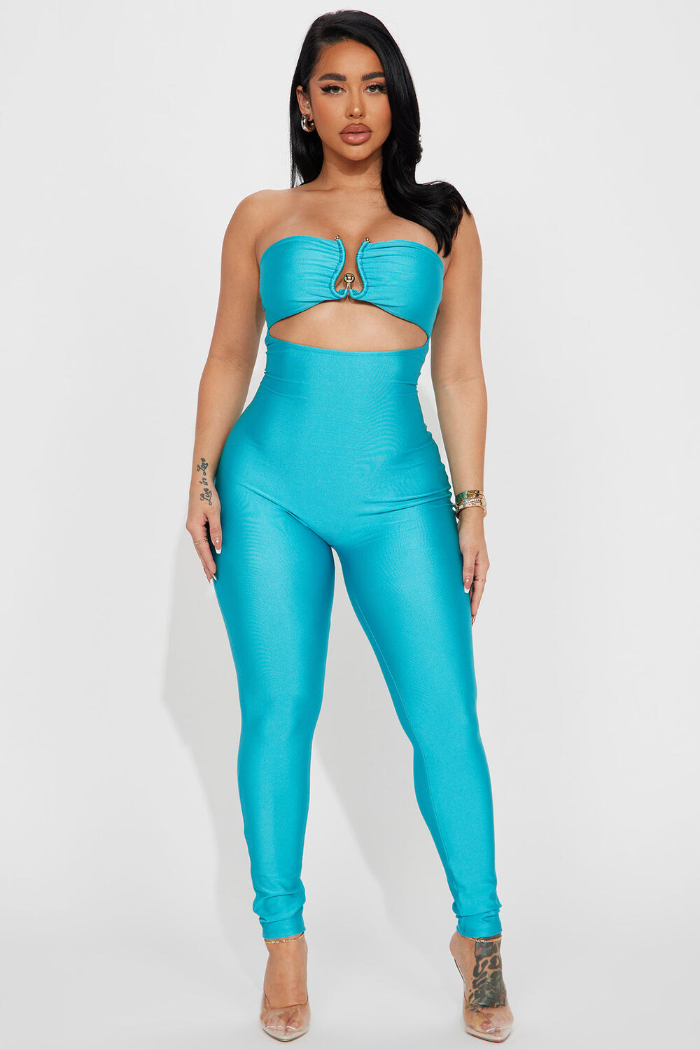 

Комбинезон Fashion Nova JP16276, бирюзовый