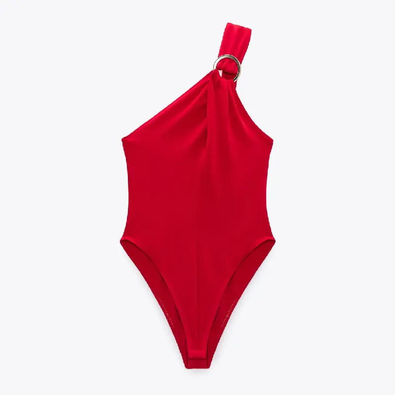 

Боди Zara Crossover With Ring, красный