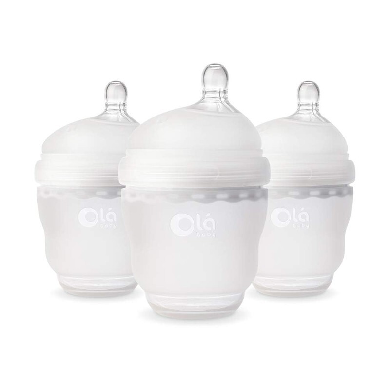 

Бутылочки для кормления 3 шт. по 120 мл Olababy Anti-Colic, белый