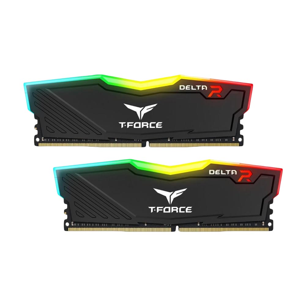 Оперативная память Team Group T-Force Delta RGB 16 Гб (2х8), DIMM DDR4, 3600 МГц, TF3D416G3600HC18JDC01