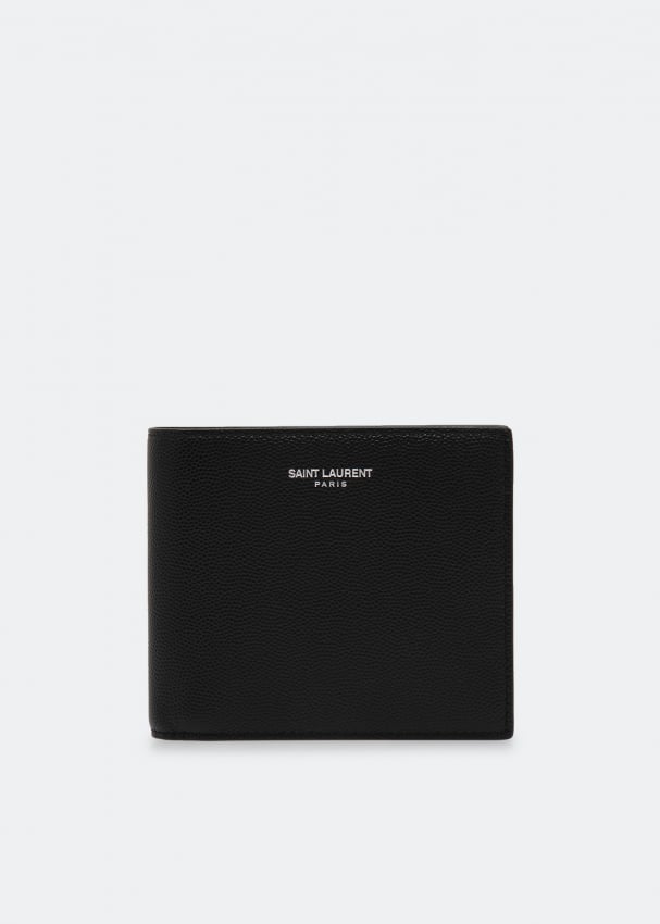 Кошелек SAINT LAURENT East/West leather wallet, черный сумка saint laurent leather wallet черный