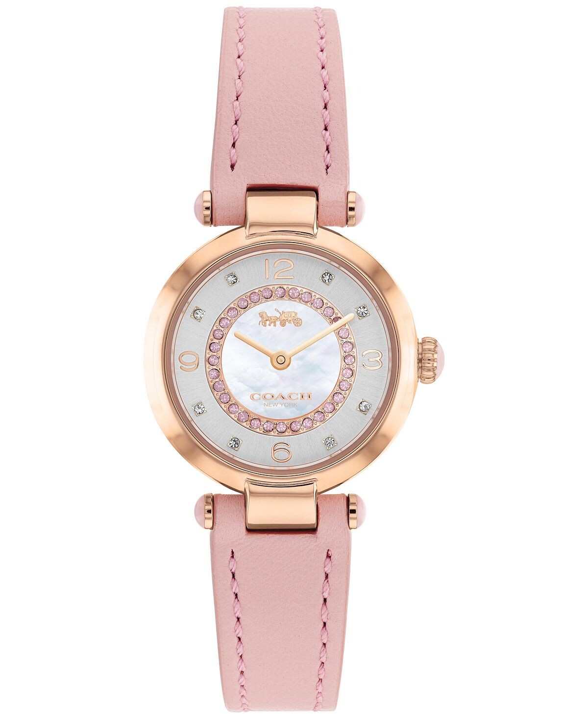 Женские часы cary blush с кожаным ремешком 26 мм COACH – купить с ...